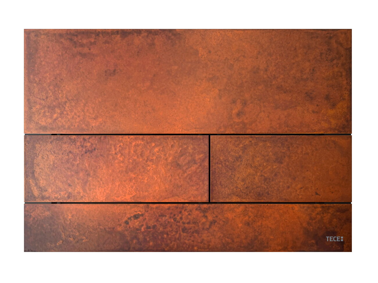 WC-Betätigungsplatte TECEsquare Rusted Steel | TECE